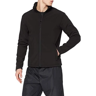 Abbildung von Regatta Herren Reid Soft Shell Jacke, Schwarz, 3XL