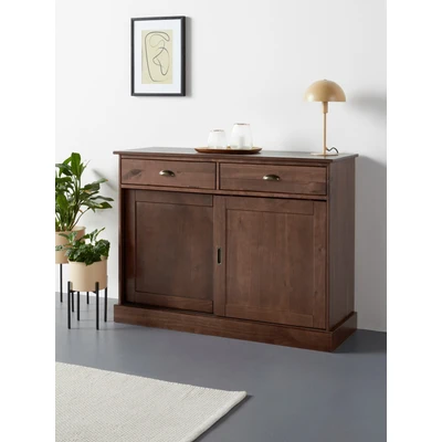 Abbildung von Home affaire Sideboard &quot;Schröder&quot;, mit 2 Schiebetüren und Schubkasten, aus massivem Kiefernholz