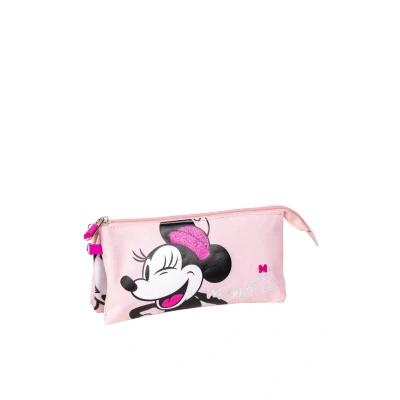Abbildung von Disney Minnie Mouse Adorable Multicompartment Stationery Organizer Federmäppchen für Kinder, Größe: One Size, Pink
