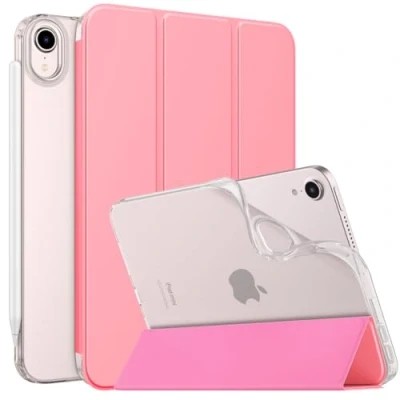 Abbildung von MoKo Hülle Kompatibel mit Neues iPad Mini (A17 Pro) 2024, 6.Generation Tasche 2021 (8,3 Zoll), Weiches TPU Transluzent Rückendeckel Schlankes Etui für 7/6 Gen, Muschelschale