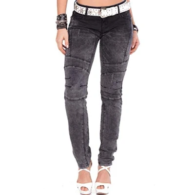 Abbildung von Cipo &amp; Baxx Jeans Slim Fit, Damen, Größe: 27x34, Black