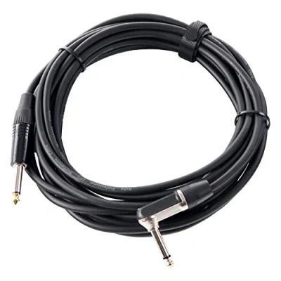 Abbildung von Pronomic Stage INST A 6 Klinkenkabel (6,3 mm Winkelstecker, Gitarren /Instrumentenkabel, Länge m) Schwarz
