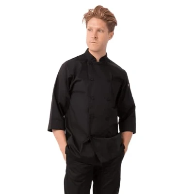 Abbildung von Chef Works Herren Morocco Coat Kochjacke, Schwarz, X Large