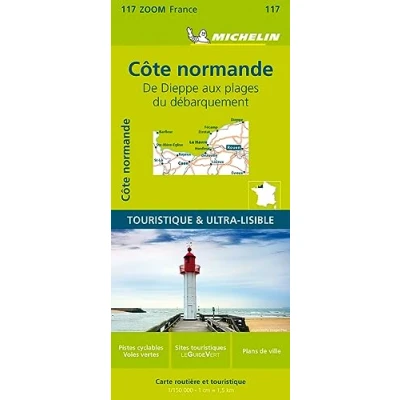 Abbildung von Michelin Normandie Küste: Straßen und Tourismuskarte 1:200.000 (MICHELIN Zoomkarten)