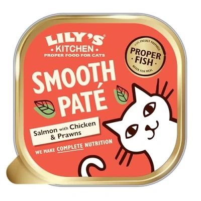 Abbildung von Lily’s Kitchen Premium Nass Katzenfutter für ausgewachsene Katzen 19 Schalen (19 x 85g) Fisch