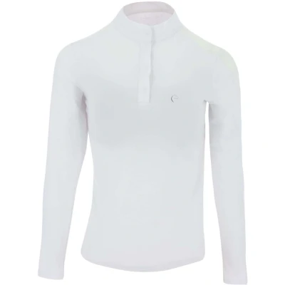 Abbildung von EQUITHÈME Turniershirt Pekin Lange Ärmel Weiß XL
