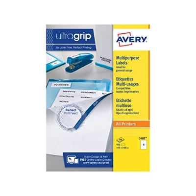Abbildung von Avery 3483 Universal Etikette (A4)