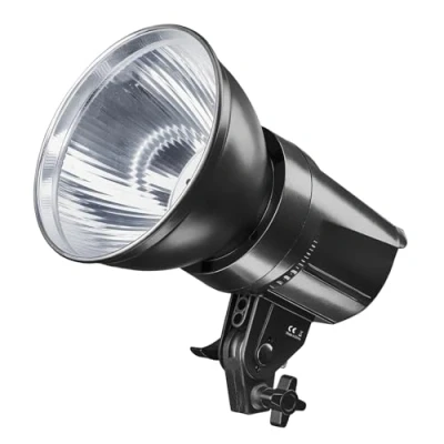 Abbildung von Walimex pro Niova 60 Plus Bi Color dimmbare LED Videoleuchte mit Bowens Reflektor &amp; Soft Diffusor I Studiolicht COB Technologie 3200 5600 K, CRI=93 Leuchtstärke verstellbar von 10 100%
