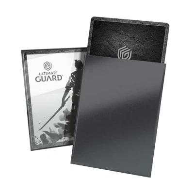 Abbildung von Ultimate Guard Katana Kartenhüllen, 100 TCG Hüllen in Standardgröße, 66 x 91 mm, Obsidian Shard Rückseite, Turnierhüllen, kein PVC und säurefrei, hohe Klarheit