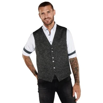 Abbildung von emilio adani Herren Sakko Weste Slim fit, 36029, Anthrazit in Größe 56