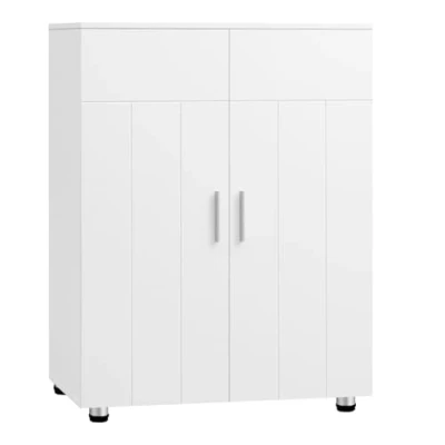 Abbildung von EUGAD Beistellschrank (1 St) mit verstellbarer Regalebene, Freistehend, Weiß