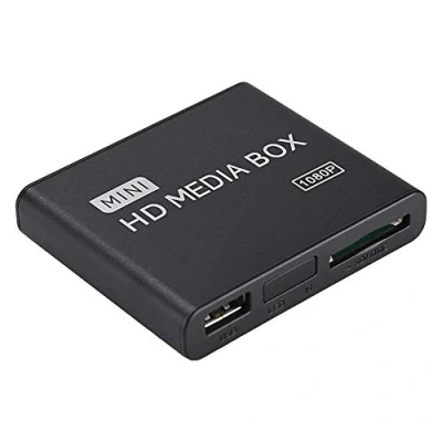 Abbildung von VBESTLIFE 110 240 V Full HD Box Media Player,16 Sprache 1080 P Player Unterstützung USB MMC RMVB MP3 AVI MKV(EU)