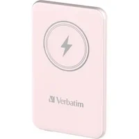 Abbildung von Verbatim Magnetic Power Bank 5000 mAh, Wireless Charger 15 W, 20 W PD per USB C, Powerbank klein und magnetisch für iPhone 15, 14, 13, 12, Pro, Max, Samsung, iPad, rosa