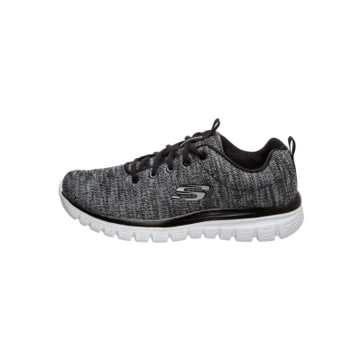 Abbildung von Skechers Damen Graceful TWIS Sneaker, Schwarz Black White, 37.5 EU