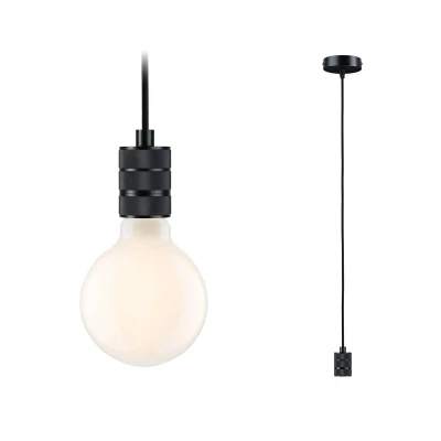 Abbildung von Paulmann 78432 Pendelleuchte Neordic Tilla ohne Leuchtmittel max. 60 Watt Hängeleuchte Schwarz Metall E27