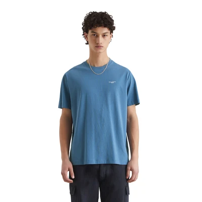 Abbildung von Marc O&#039;Polo Denim LOGO Print Tshirt basic, Herren, Größe: Large, Glaucous blue