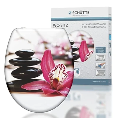Abbildung von Schütte WC Sitz &quot;Wellness&quot;, Duroplast, mit Absenkautomatik und Schnellverschluss