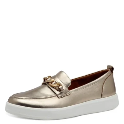 Abbildung von Tamaris Slipper, Damen, Größe: 37, Gold Leder/synthetik
