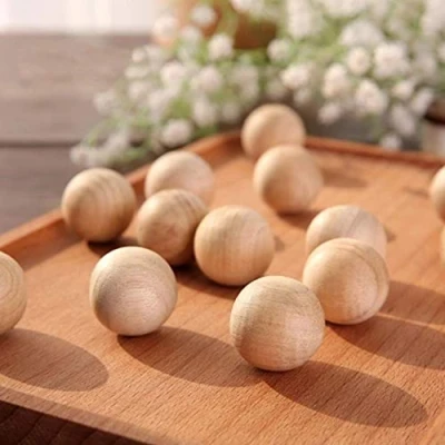Abbildung von DAHI Holzkugeln 104 Stück Durchmesser 20mm holzperlen Bastelperlen für DIY Schmuck Zubehör …