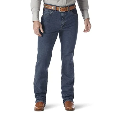 Abbildung von Wrangler Herren Premium Performance Cowboy Cut Comfort Wicking Slim Fit Jeans, Vintage Stein, 34W / 34L