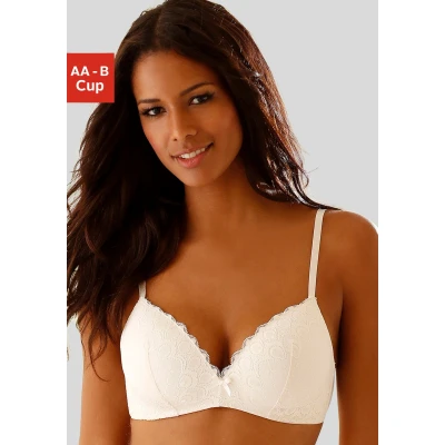 Abbildung von Lascana Triangel BH, Damen, Größe: 70AA, Creme