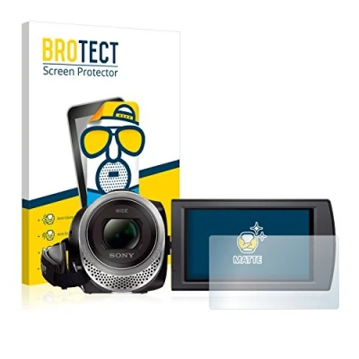 Abbildung von BROTECT Entspiegelungs Schutzfolie für Sony FDR AX53 (2 Stück) Matte Displayschutz Folie, Anti Reflex, Fingerprint