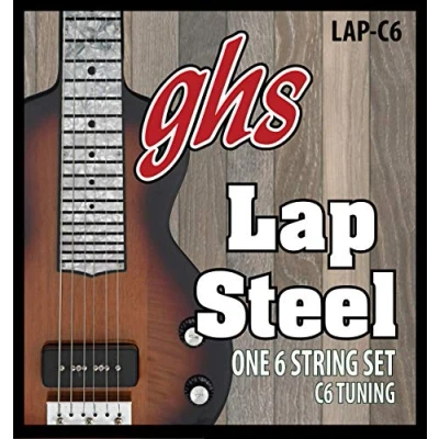 Abbildung von GHS Strings Electric Lap Steel String Set (LAP C6), Nickel Plated C6 Tuning, 015 036