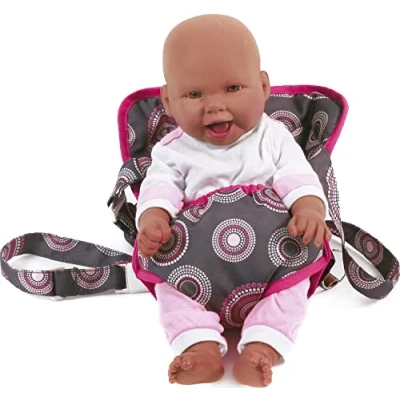 Abbildung von Puppen Tragegurt Dessin Hot Pink Pearls