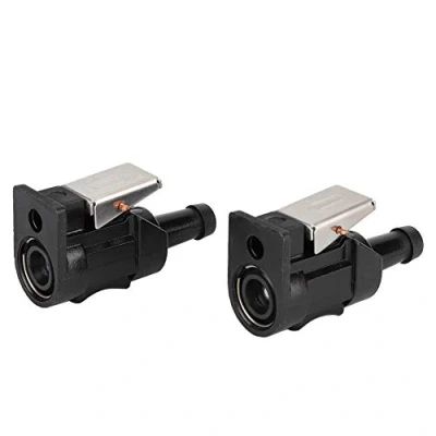 Abbildung von Kraftstoffschlauch Anschluss, 2PCS Marine Motor Anschluss Fit für 8mm Außenborder