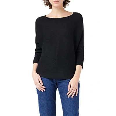 Abbildung von Vero Moda Vmnora Boatneck Strickpullover, Damen, Größe: Medium, Black