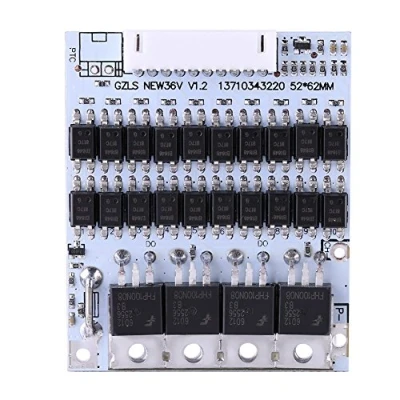 Abbildung von DC42 45V Eingang Batterie Schutzbrett mit Ausgleichfunktion BMS PCB Board für 10 Packs 36V Li Ion Zelle Max 40A w/Balance