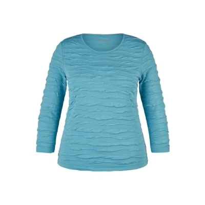 Abbildung von Rabe 3/4 Arm Shirt mit Wellenstruktur Crinkle