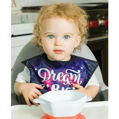 Abbildung von Tiny Twinkle EB 01 Lätzchen aus Repeltex, wasserdicht, mit Tasche Dream Big 80 g