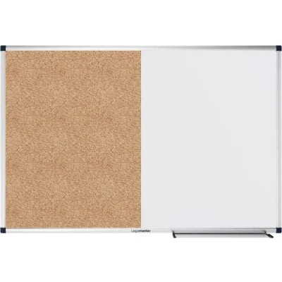 Abbildung von Legamaster UNITE Kombiboard 60x90cm Whiteboard Korkkombination magnetisch und beschreibbar Korktafel zum anpinnen von Bildern Plänen aus 100% Naturkork