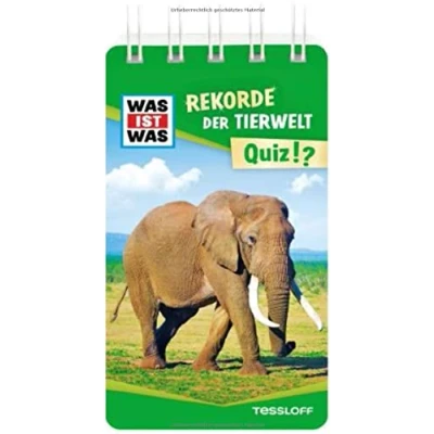 Abbildung von WAS IST Quiz Rekorde der Tierwelt.: Über 100 Fragen und Antworten! Mit Spielanleitung Punktewertung (WAS Quizblöcke)
