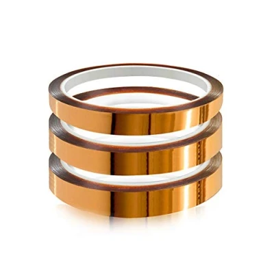 Abbildung von YIXISI 3 Stücke Kapton Tape, Hohe Temp Hohen Temperaturen Hitzebeständig Klebeband, Polyimid Film Klebeband (20mm * 33m)