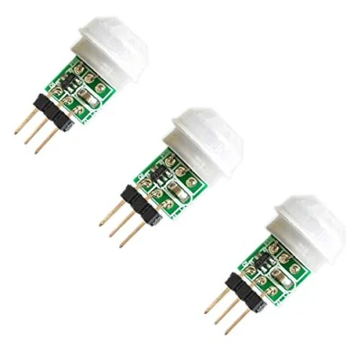 Abbildung von iHaospace 3 Stück AM312 PIR Sensor IR Menschensensor Pyroelektrischer Infrarot Bewegungsmelder DC 2,7 bis 12 V für Arduino 12V
