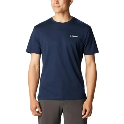 Abbildung von Columbia Basic LOGO Short Sleeve Tshirt basic, Herren, Größe: XL, Collegiate navy
