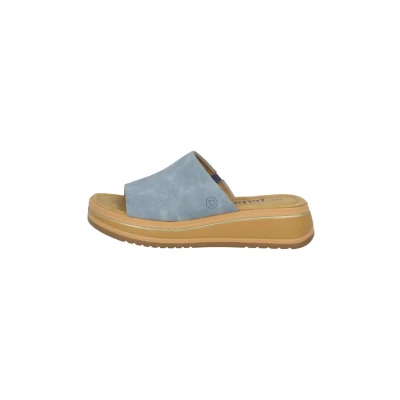 Abbildung von Palado RHAT Pantolette flach, Damen, Größe: 37, Hellblau gold Schuhe