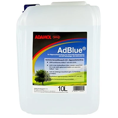 Abbildung von ADAMOL 1896 AdBlue 10 Liter, mit Füllschlauch, SCR Harnstofflösung, ISO 22241