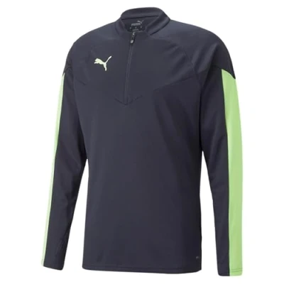 Abbildung von PUMA Herren Individualfinal Oberteil mit 1/4 Reißverschluss Sweat, Pariser Nacht sprudelndes Licht, L