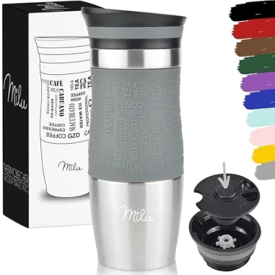 Abbildung von Milu Isolierbecher 370 ml grau