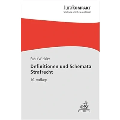 Abbildung von Definitionen und Schemata Strafrecht (Jura kompakt)