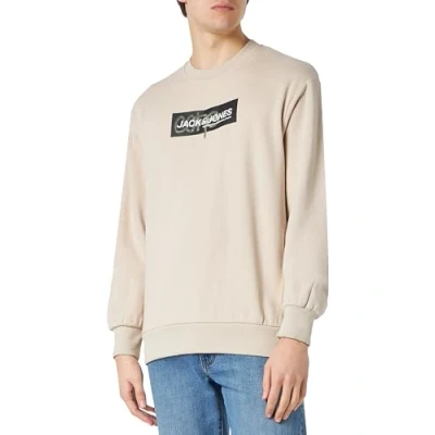 Abbildung von Jack &amp; Jones Kapuzenpullover, Herren, Größe: Medium, Moonbeam