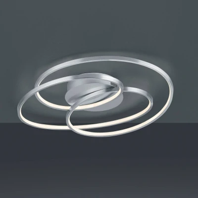 Abbildung von Trio Leuchten LED Deckenleuchte Gale 673916007, Metall Nickel matt, inkl. 38.5 Watt, Switch Dimmer