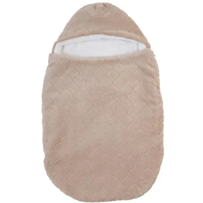 Abbildung von Nattou Wattierter Fußsack, Für Babyschale, Kindersitz und Kinderwagen, 70 x 44 5 cm, Polyester, Lapidou, Beige/Weiß