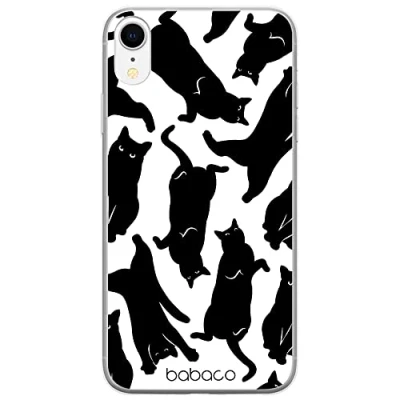 Abbildung von Babaco ERT Group Handyhülle für iPhone XR Original und offiziell Lizenziertes Muster Cats 005 optimal an die Form des Handy angepasst, hülle aus TPU