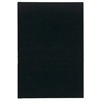 Abbildung von Le Delphin Ref. 6559D 1 Register Maße 29,7 x 21 cm A4 kariert 5 kleine Karos Innenpapier 90 g 500 nummerierte Seiten Hardcover aus schwarzer Leinwand