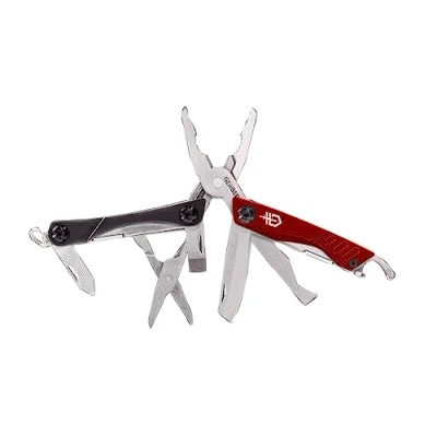 Abbildung von Gerber Multifunktionswerkzeug mit 12 Funktionen, Dime Pocket Multi tool, Rot, 31 001040
