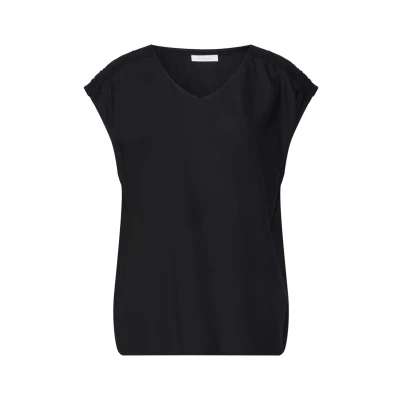Abbildung von Street One Studio Damen F345747 Blusenshirt mit Spitze, Schwarz, 36